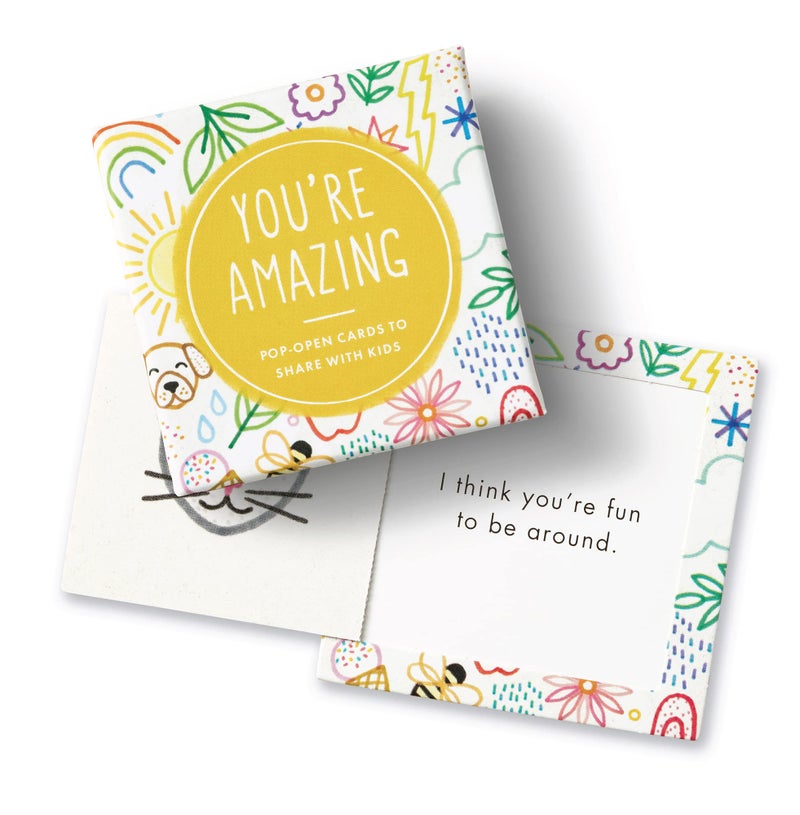 Compendium ThoughtFulls for Kids â€” You're Amazing â€” 30 Pop-Open Cards to Share with Kids, Each with a Different Inspiring Message Inside - Image 1